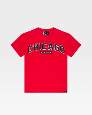 23 Chicago Red Wind City Tee