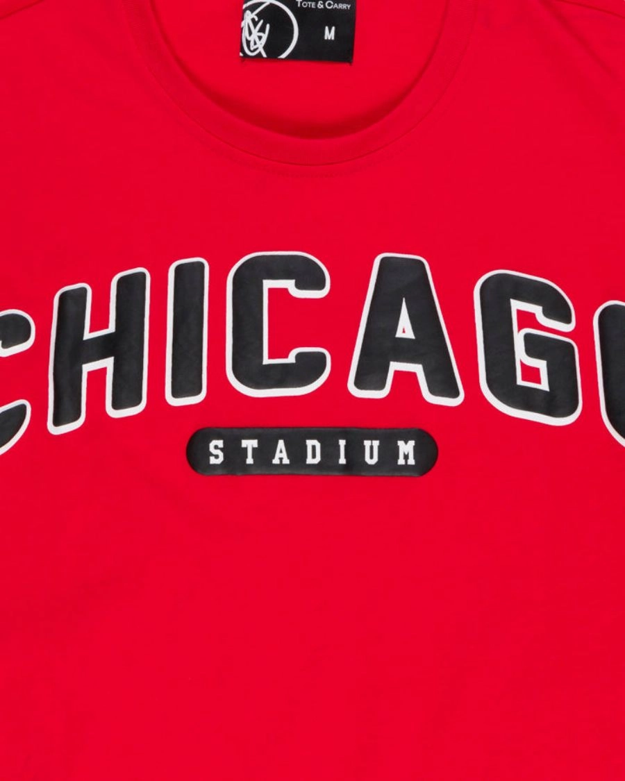 23 Chicago Red Wind City Tee