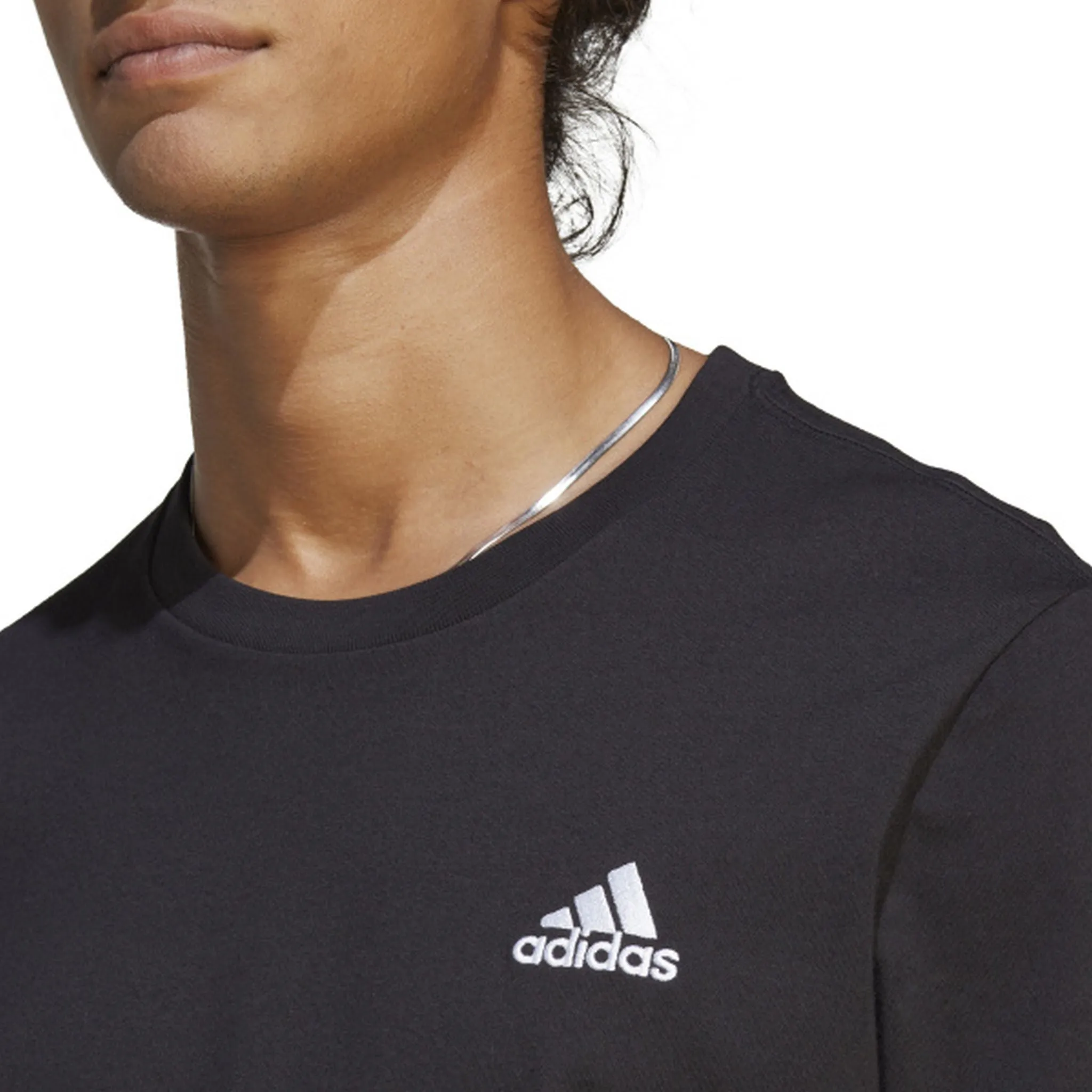 Adidas Mens Essentials Small Logo Tee