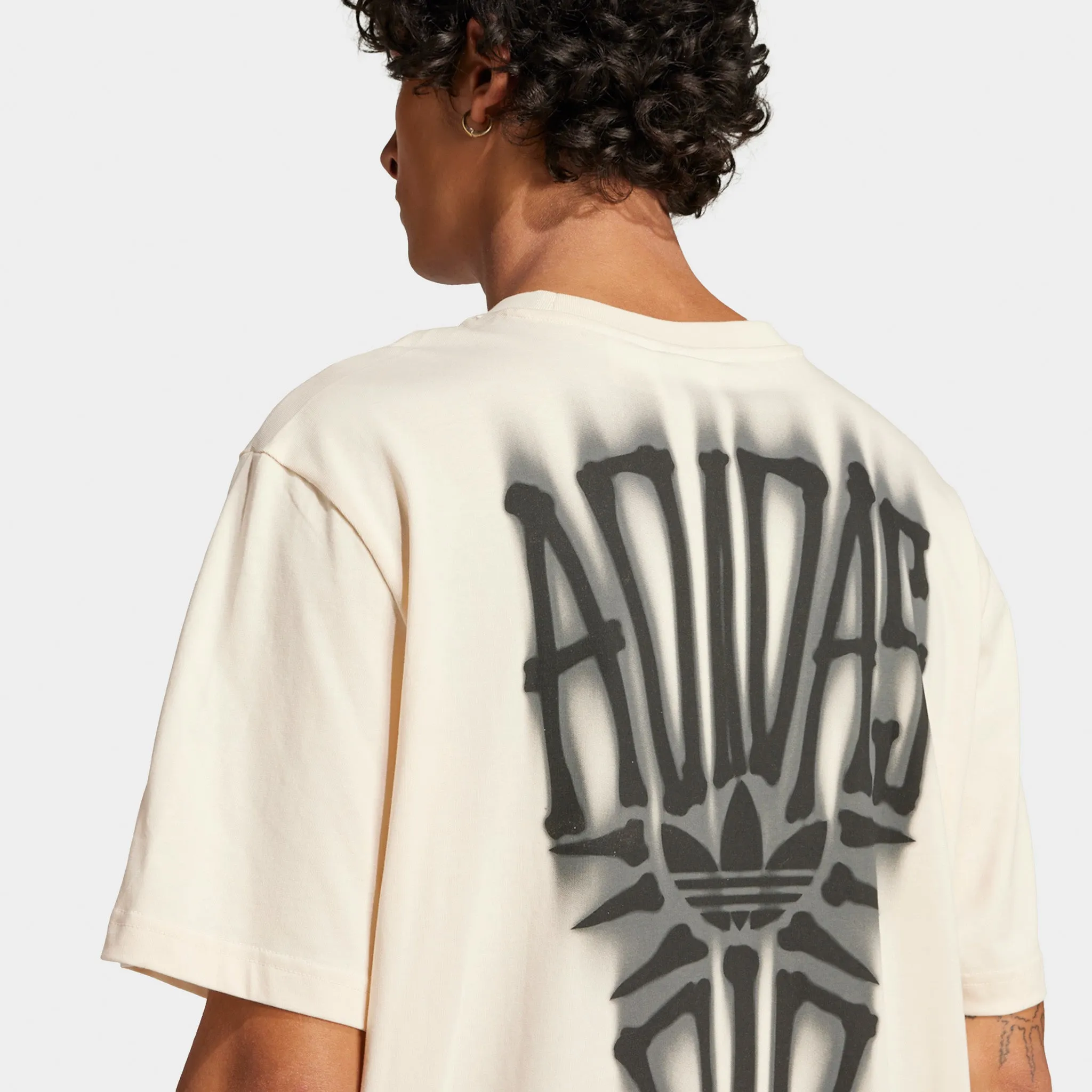 adidas Skeleton Graphic T-Shirt / Wonder White