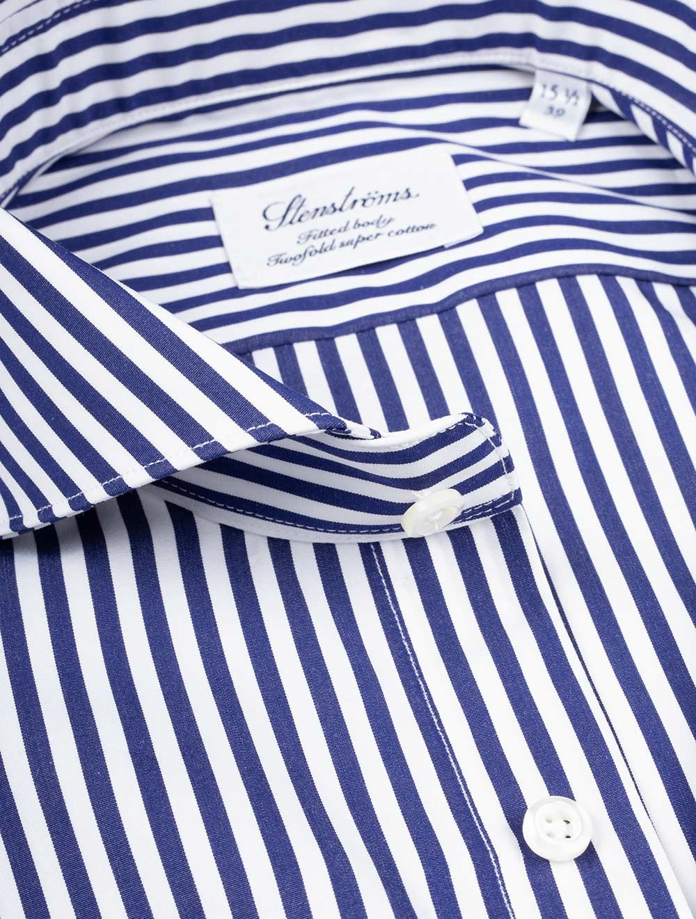 Barstripe Fitted Body Shirt Navy