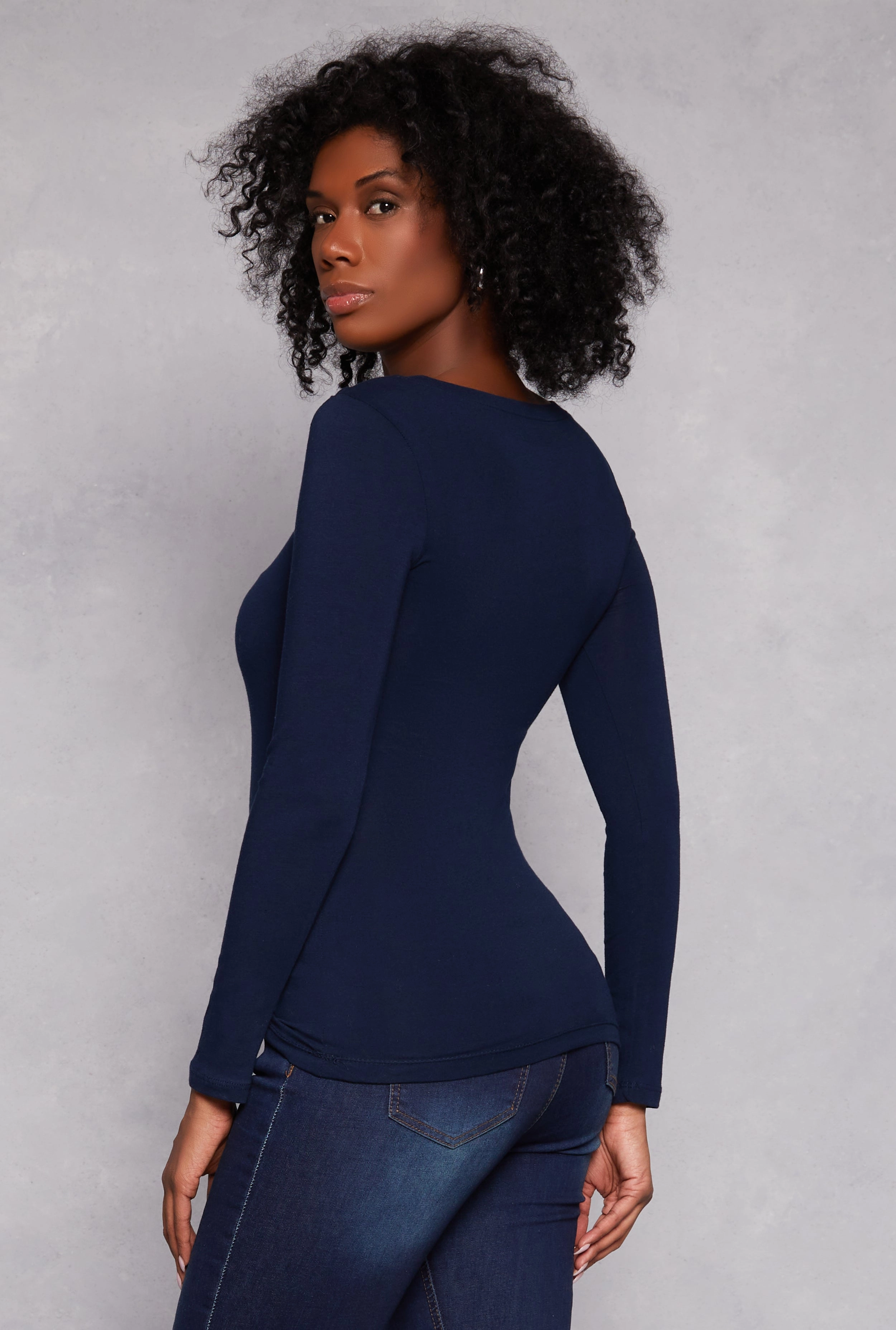 Basic Crew Neck Long Sleeve Tee