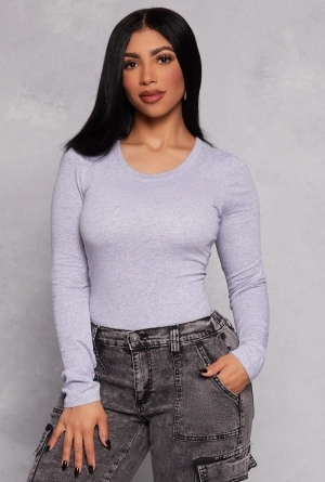 Basic Crew Neck Long Sleeve Tee