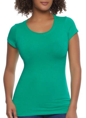Basic Scoop Neck Tee