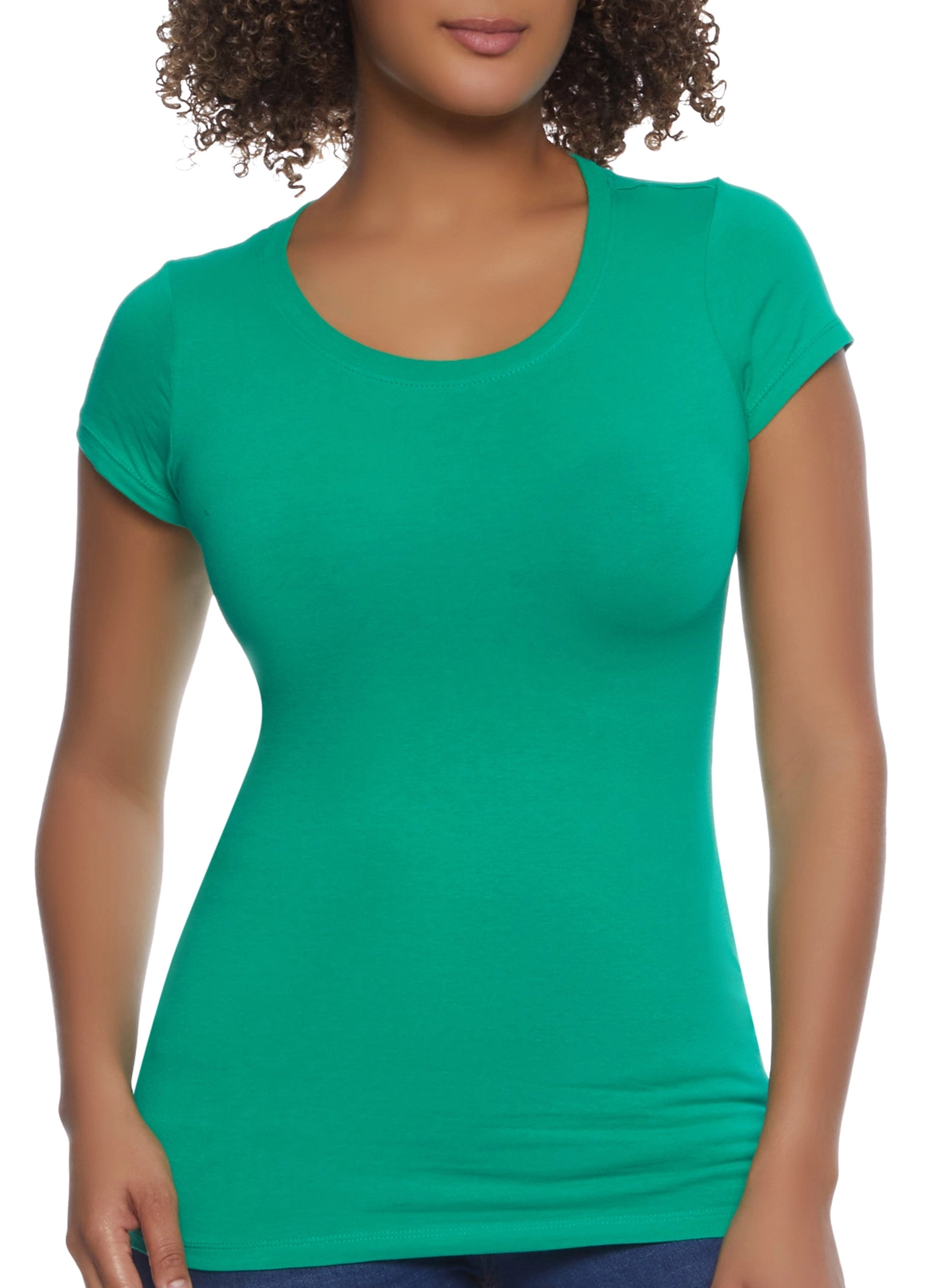 Basic Scoop Neck Tee