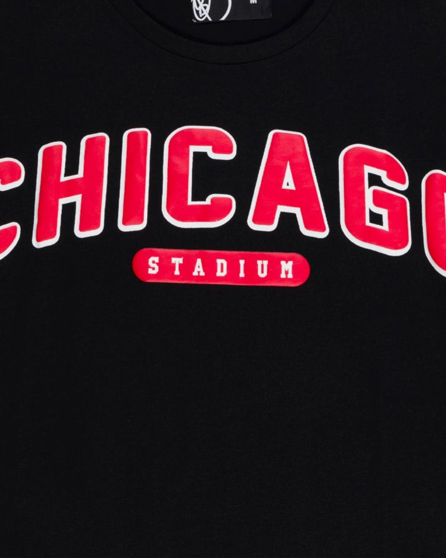 Black and Red Chicago T Shirt BULLS