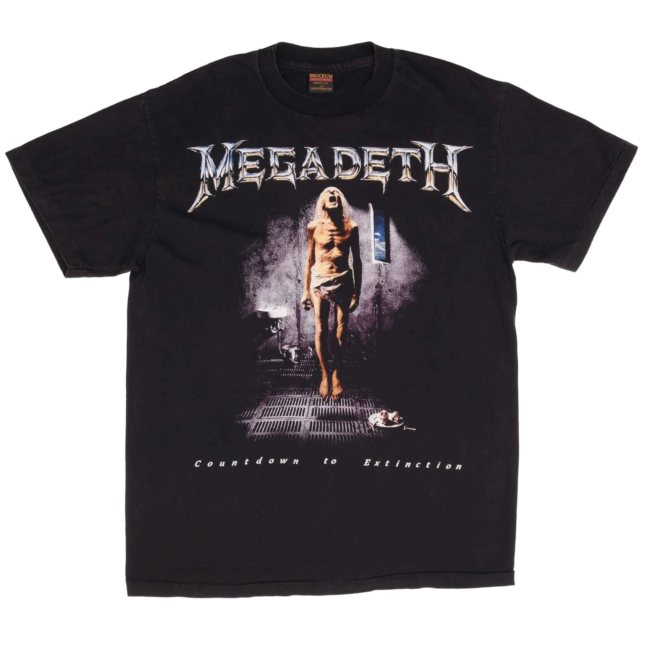 BOOTLEG MEGADETH COUNTDOWN TO EXTINCTION TEE SHIRT SIZE XL MADE IN USA