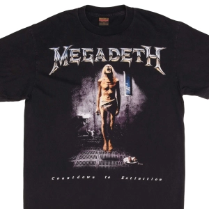 BOOTLEG MEGADETH COUNTDOWN TO EXTINCTION TEE SHIRT SIZE XL MADE IN USA