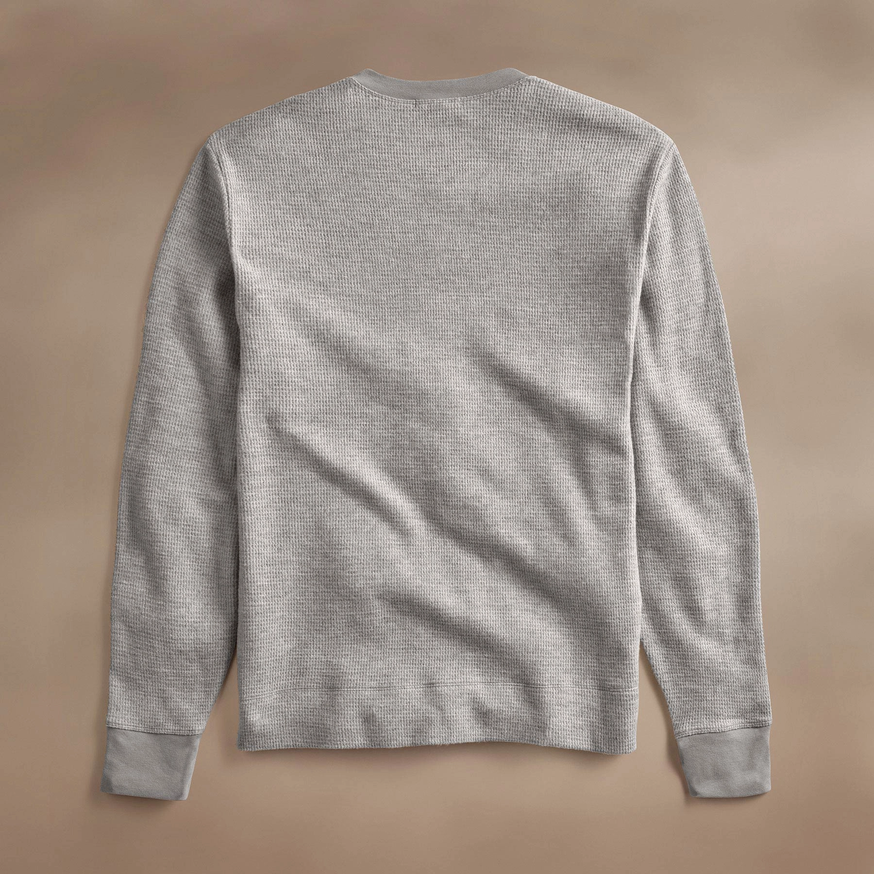 Brushed Thermal Crew Neck - Heather Grey
