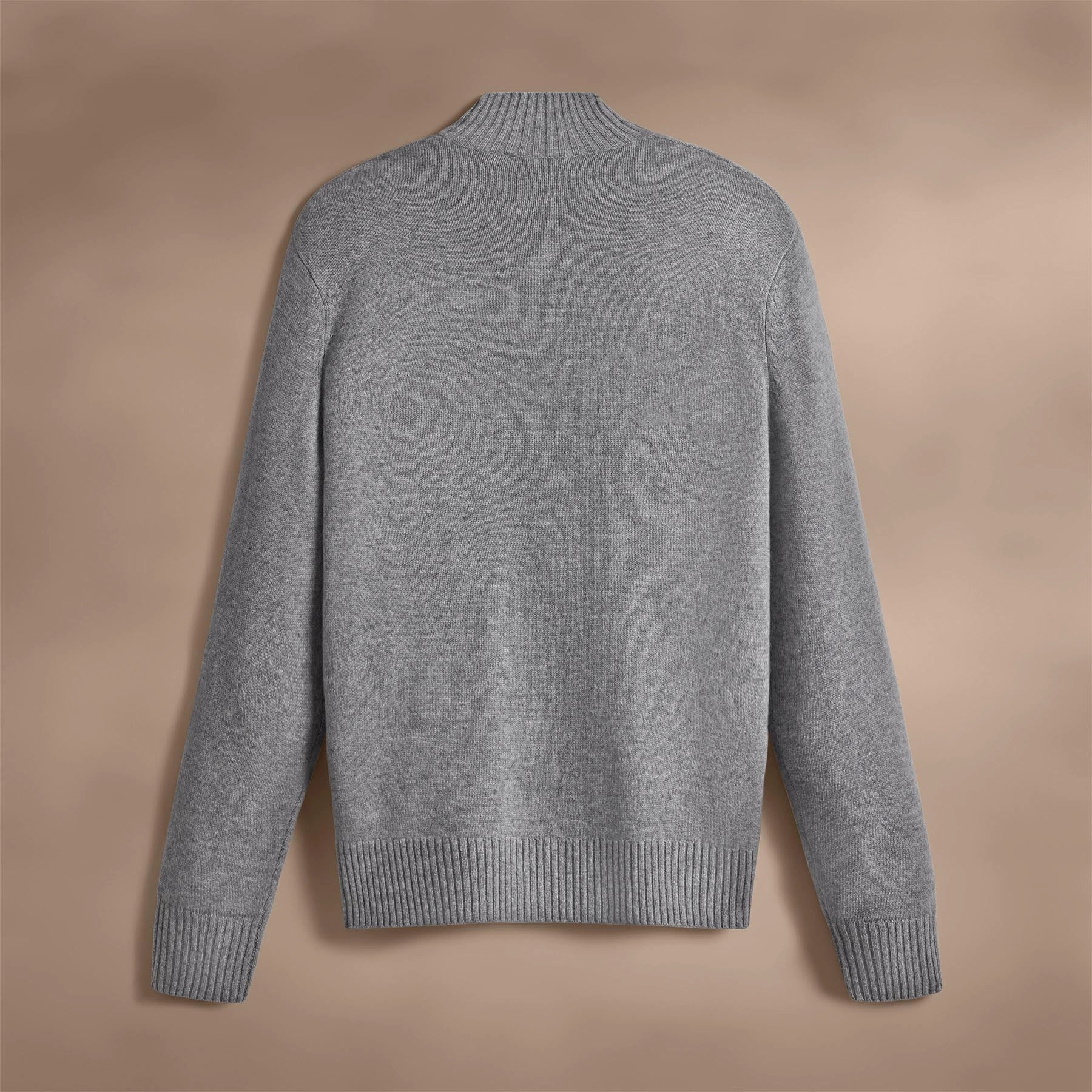 Cashmere Half Zip - Heather Grey