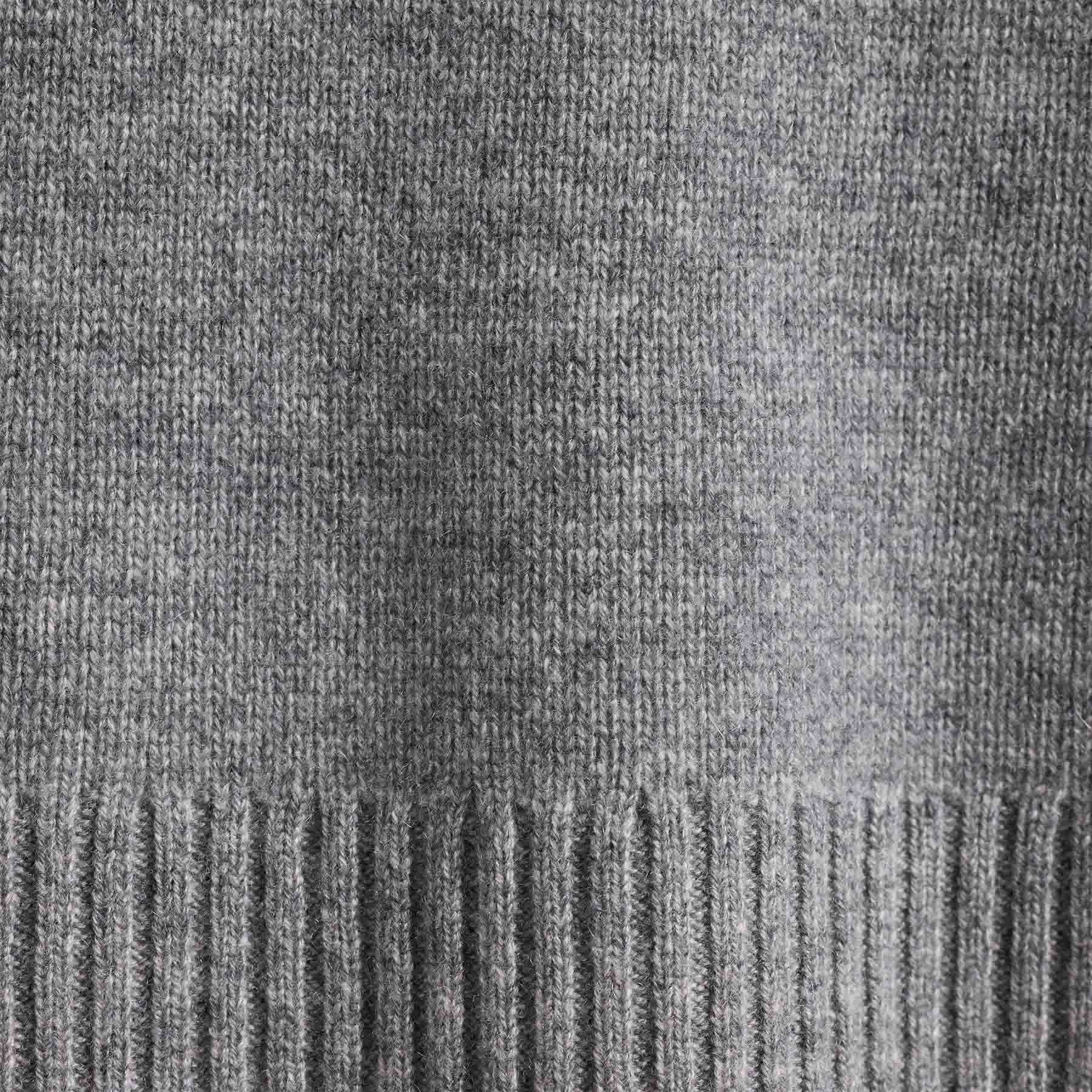 Cashmere Half Zip - Heather Grey