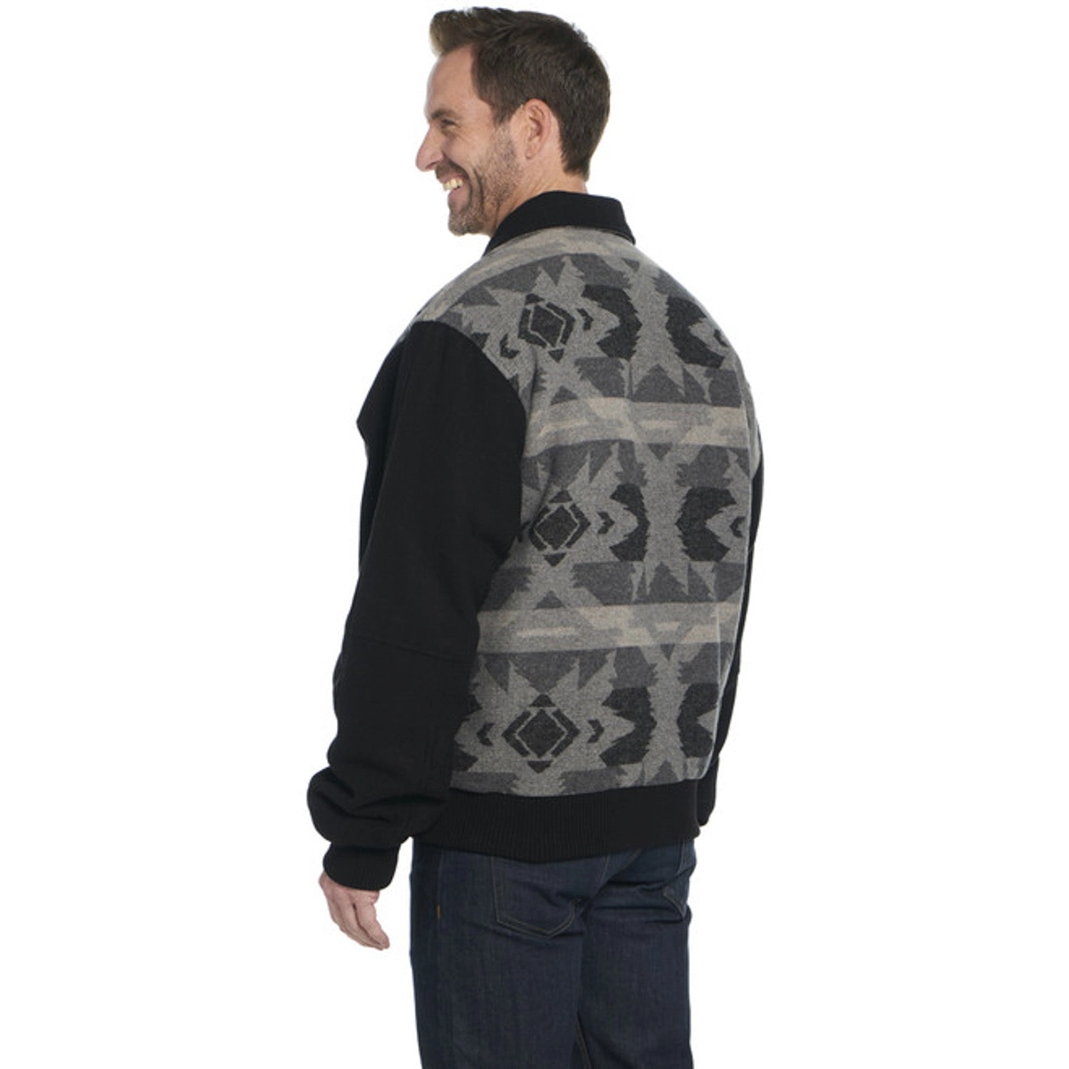 Cripple Creek Mens Navajo Blanket Snap CCP Mountain Mist 100% Polyester Vest