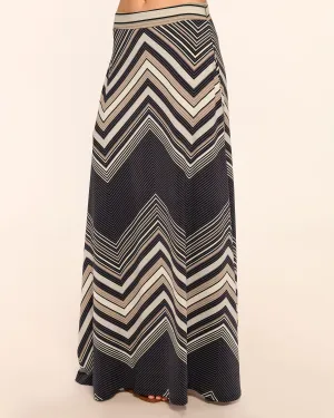 Danielle Chevron Knit Maxi Skirt