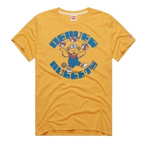 Denver Nuggets Grateful Dead Dancing Bear T-Shirt - Gold