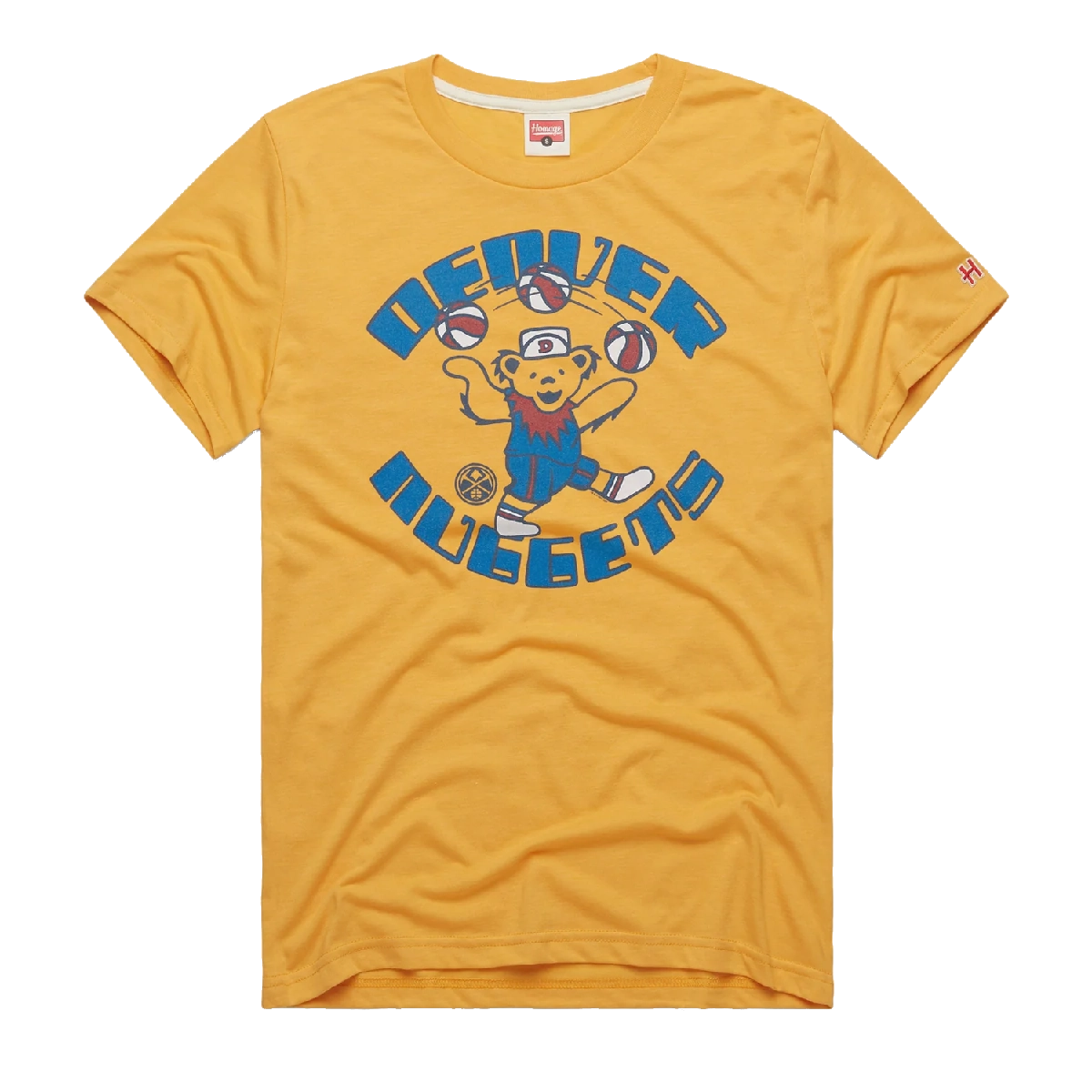 Denver Nuggets Grateful Dead Dancing Bear T-Shirt - Gold