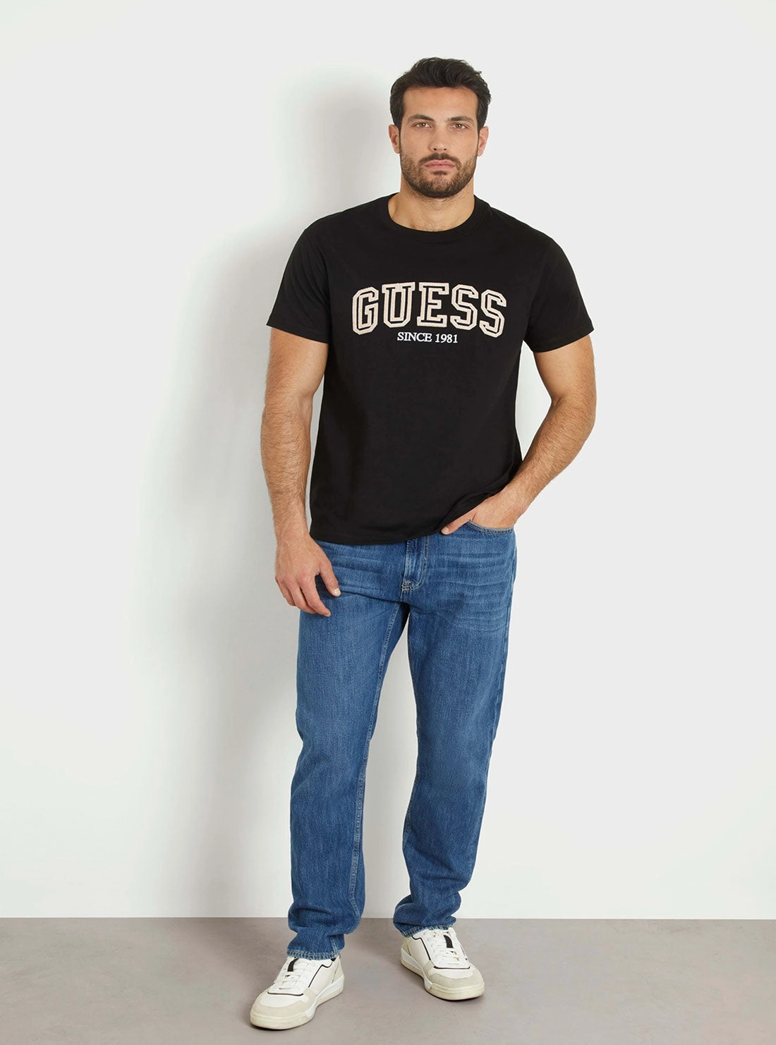 Eco Black College Logo T-Shirt