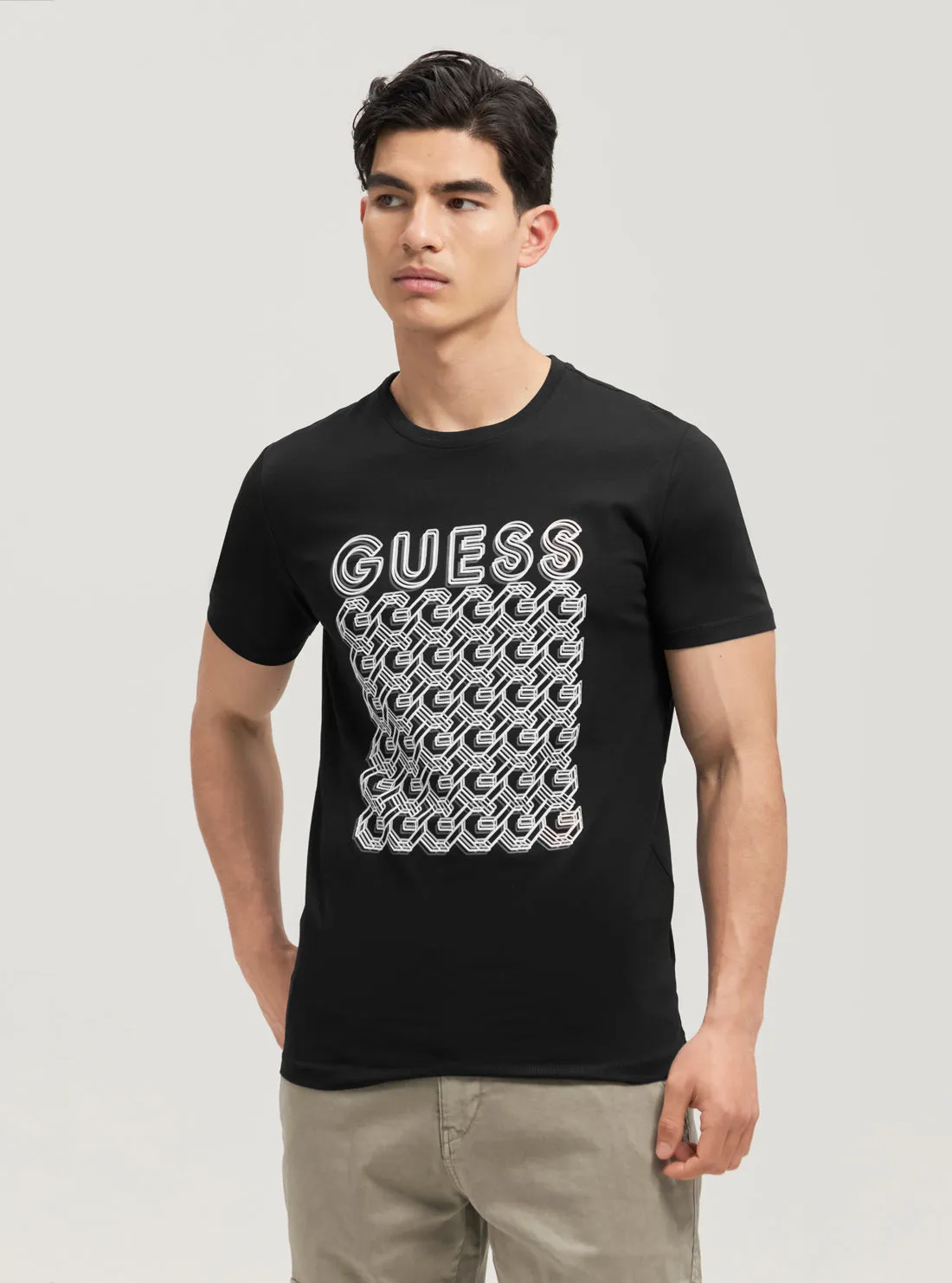 Eco Black Logo Chain T-Shirt
