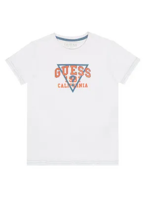 Eco White Orange Logo T-Shirt (2-7)