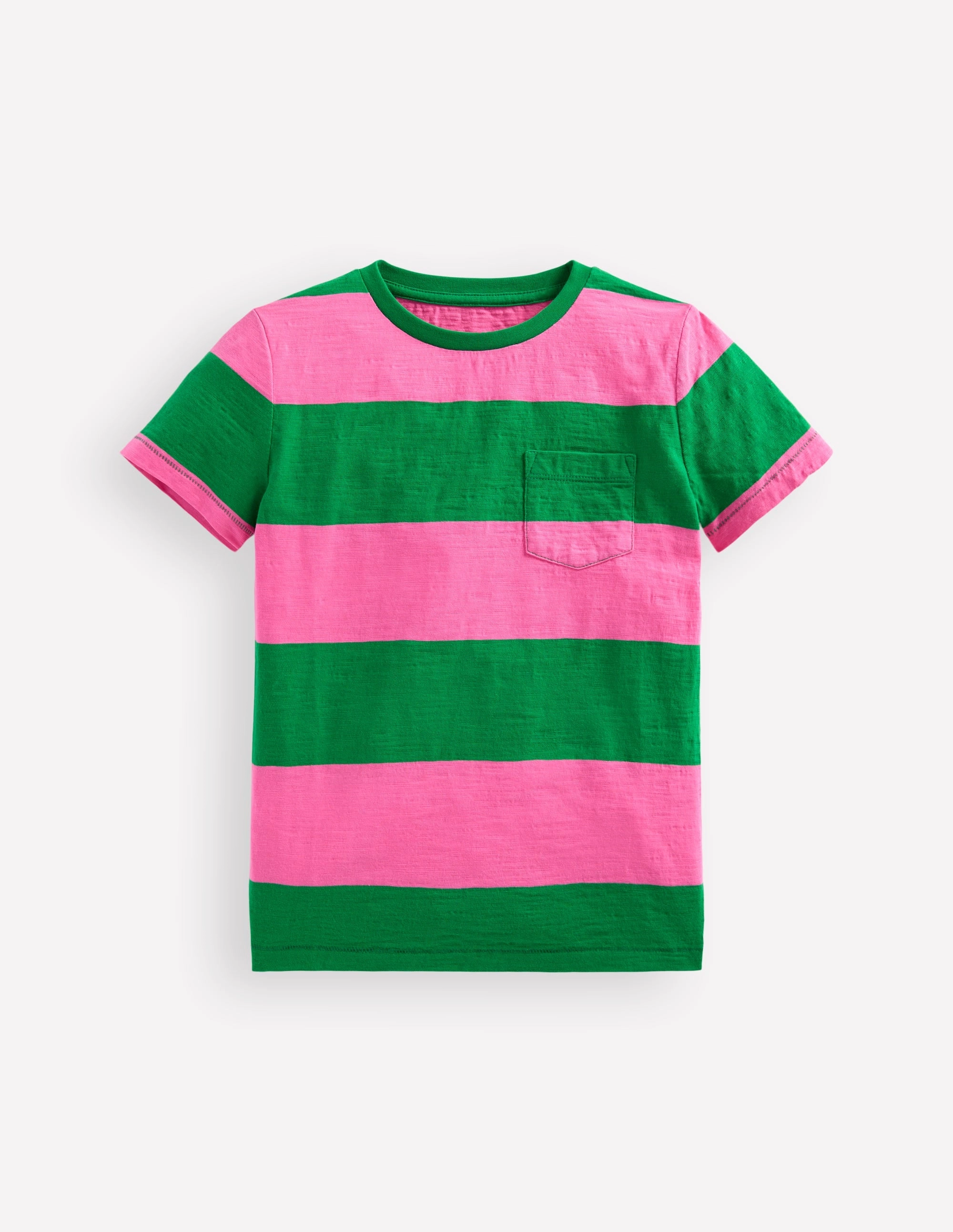 Everyday Short Sleeve T-Shirt-Sorbet Pink/ Rich Emerald