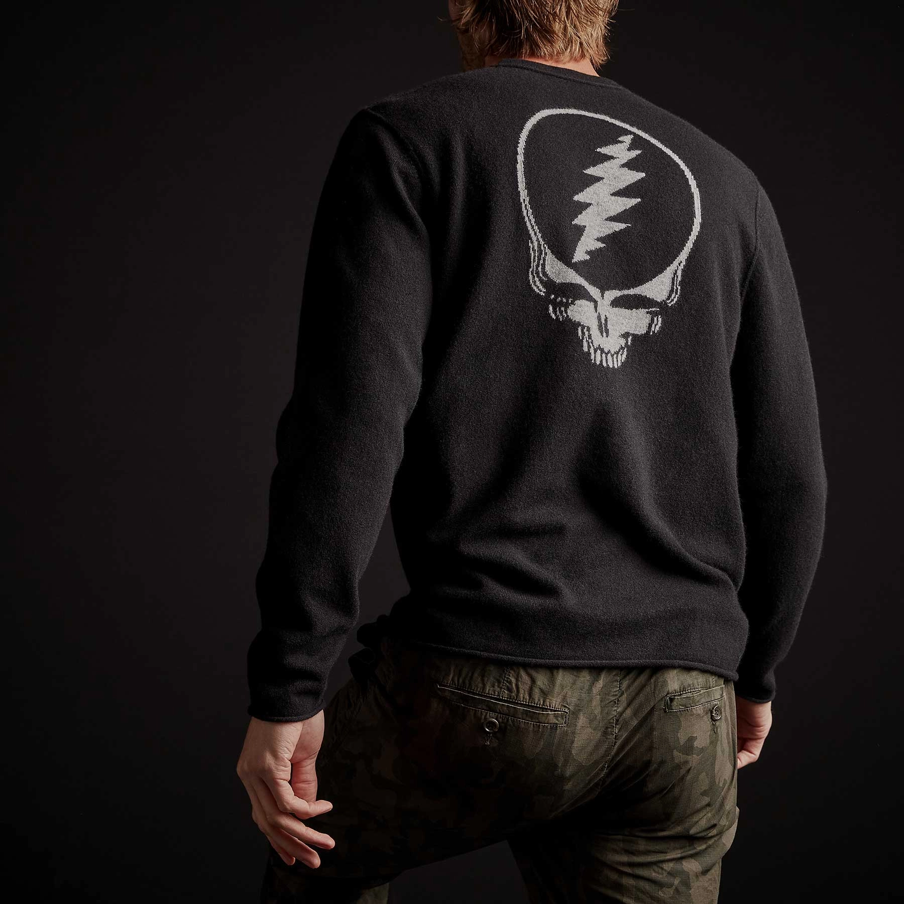 Grateful Dead Recycled Cashmere Sweater - Black
