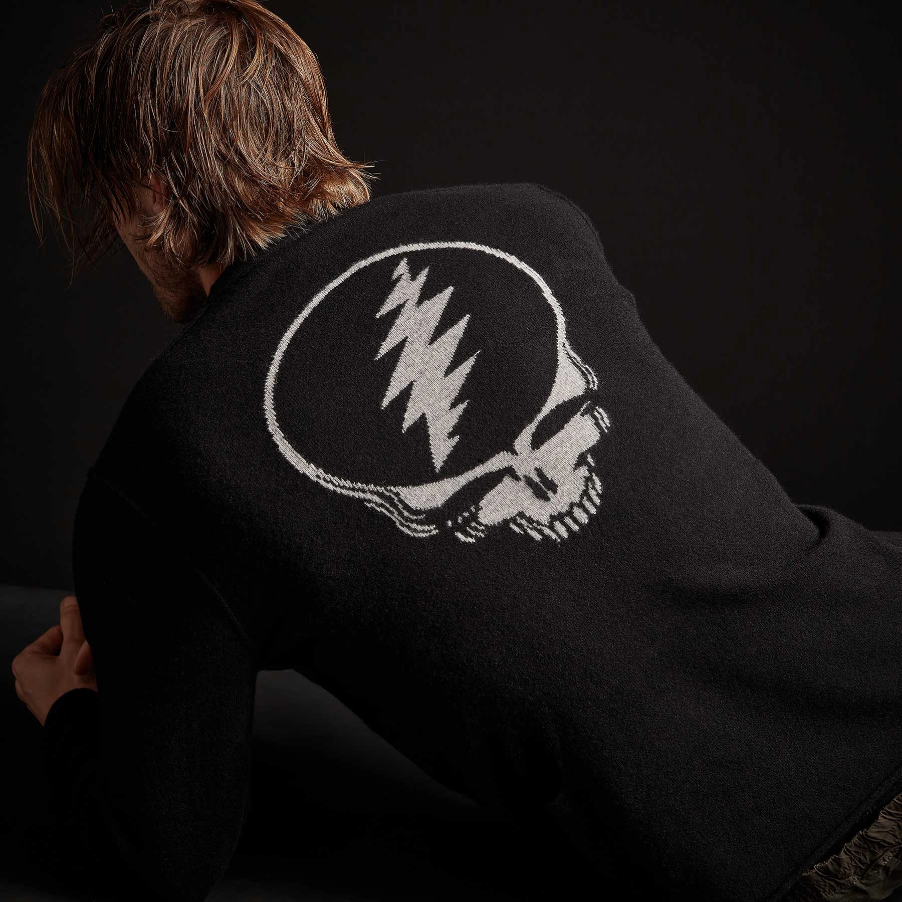 Grateful Dead Recycled Cashmere Sweater - Black