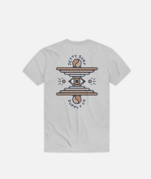 Grom Visions Tee - Light Grey