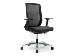 HAT Collective IKU - Chair - ergonomic - armrests - T-shaped - tilt - swivel - mesh fabric - black IKU-B-M1H-JET-S1PB