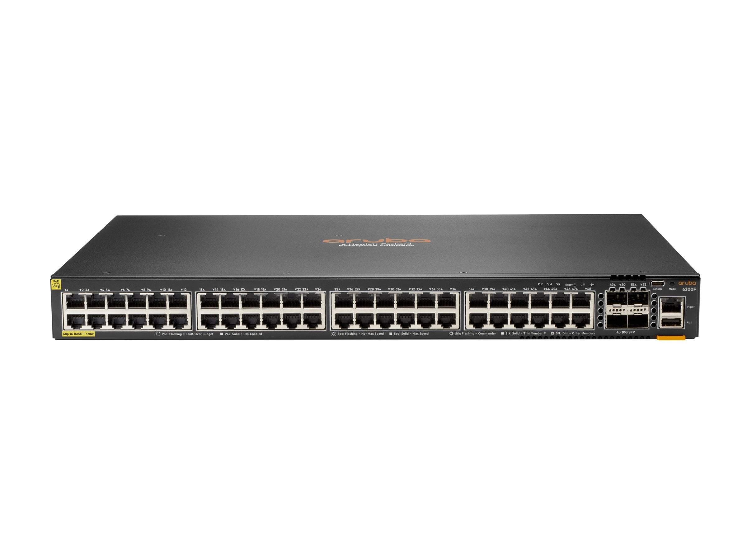 HPE Aruba Networking CX 6200F 48G 4SFP TAA Switch - Switch - Max. Stacking Distance 10 kms - L3 - managed - 48 x 10/100/1000 S0G15A