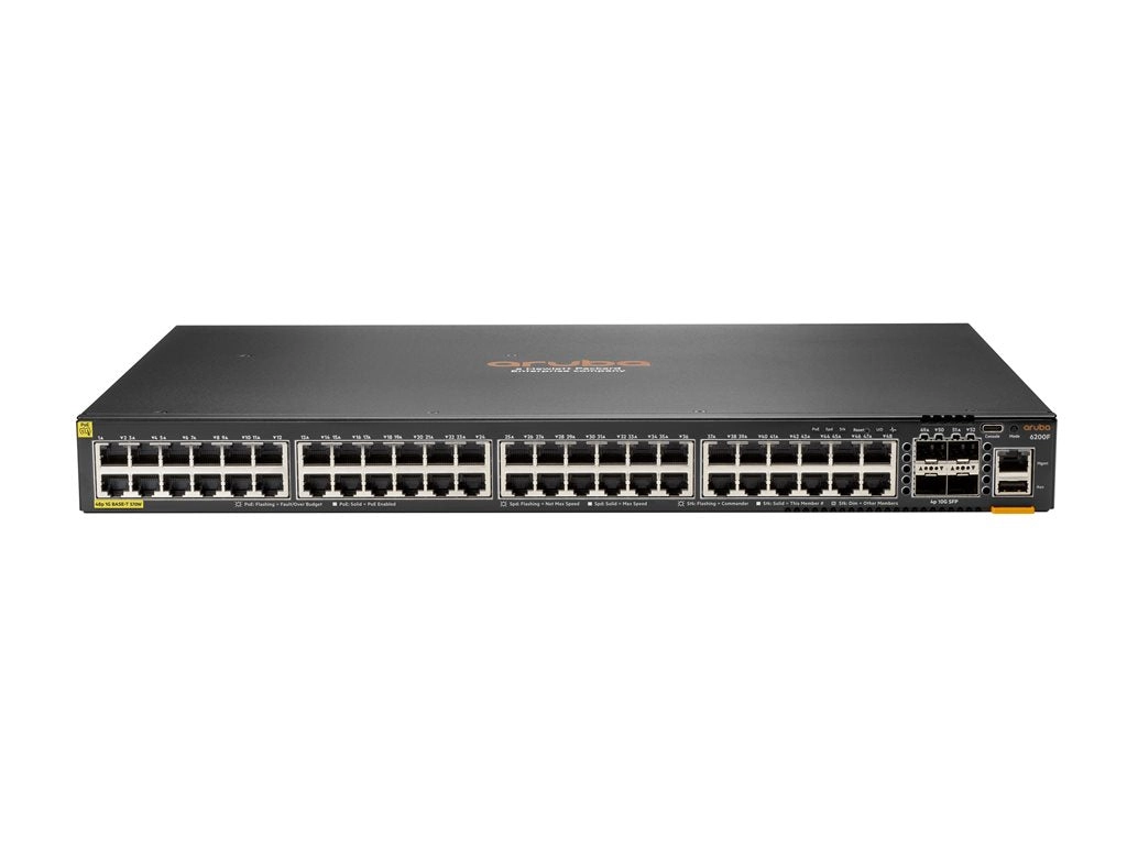 HPE Aruba Networking CX 6200F 48G 4SFP TAA Switch - Switch - Max. Stacking Distance 10 kms - L3 - managed - 48 x 10/100/1000 S0G15A