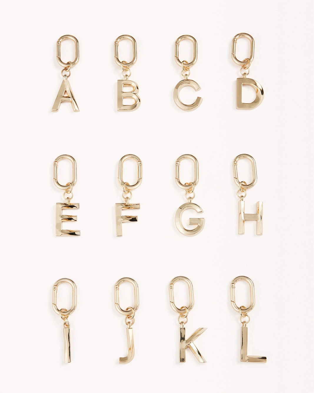INITIAL BAG CHARM - GOLD