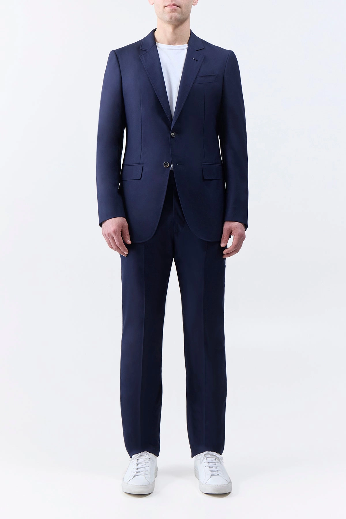 Irving Jacket in Dark Navy Virgin Wool Twill