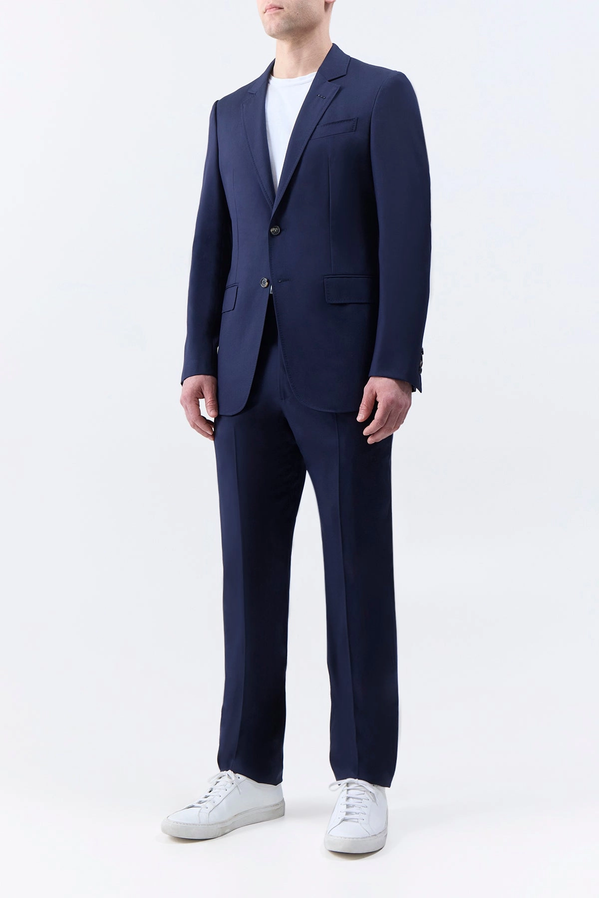 Irving Jacket in Dark Navy Virgin Wool Twill