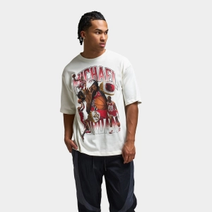 Jordan "Photo" Graphic Oversized T-Shirt Sail / Varsity Red - Varsity Red