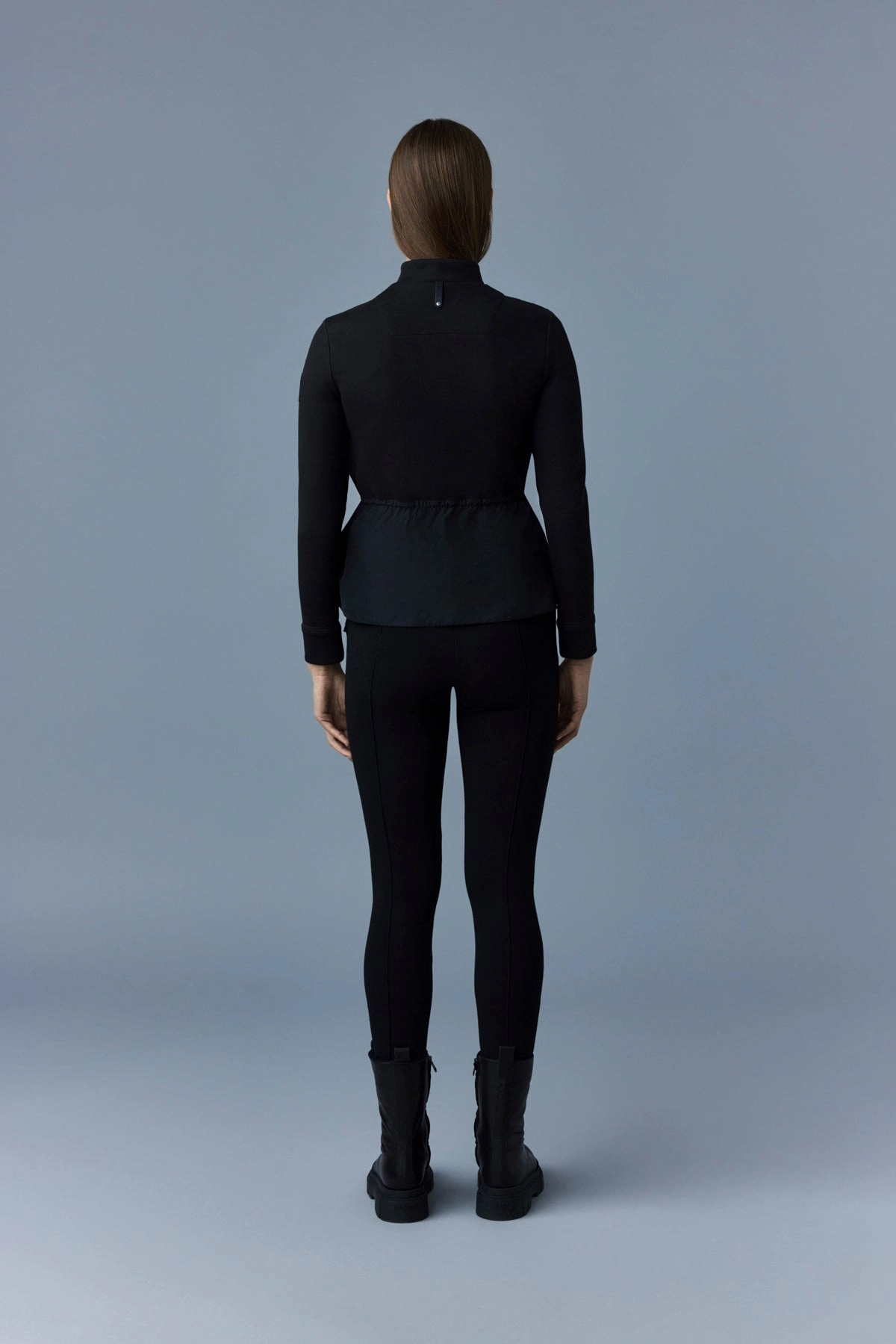 JOYCE Hybrid jacket with peplum Black