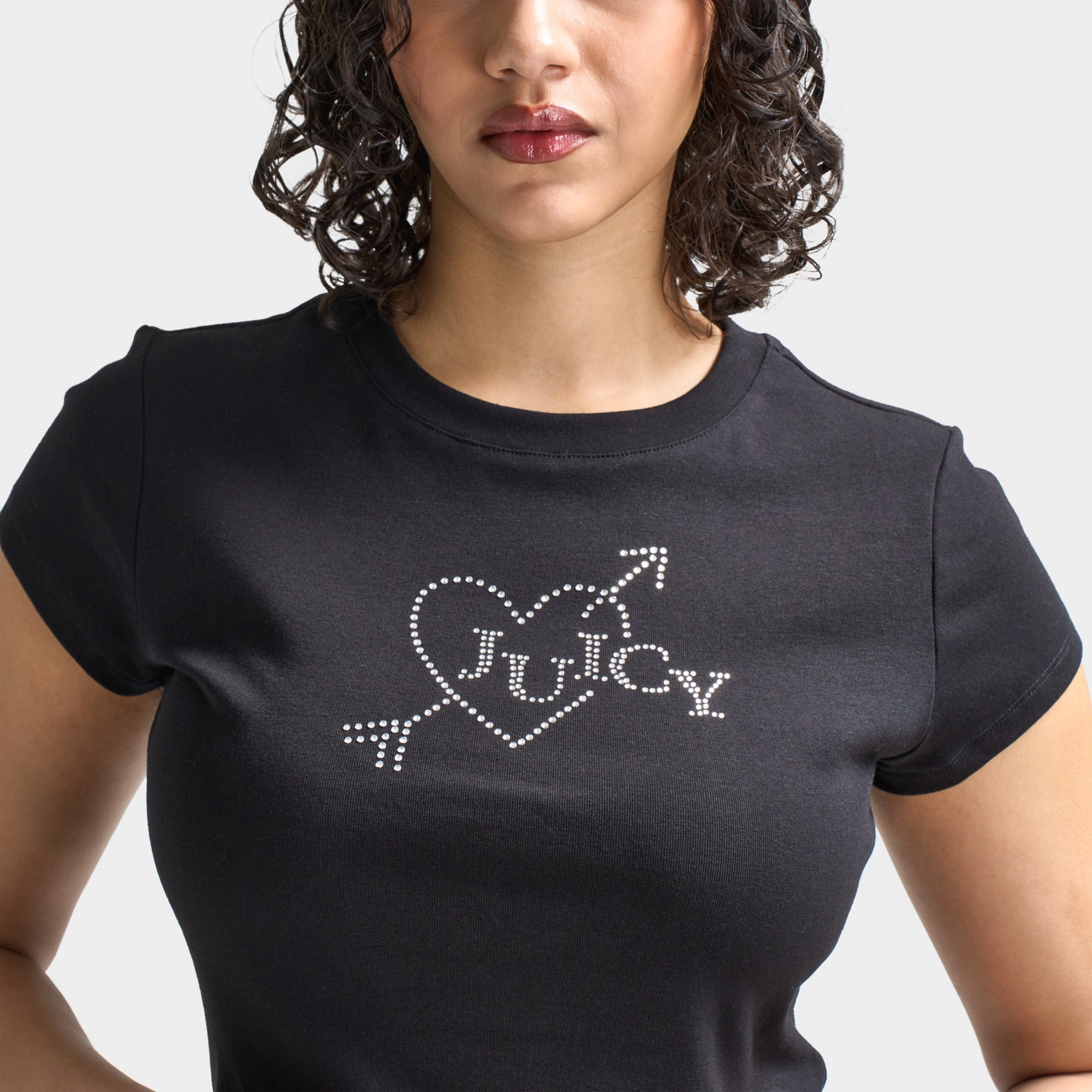 Juicy Couture Women's V-Day Baby T-Shirt / Liquorice
