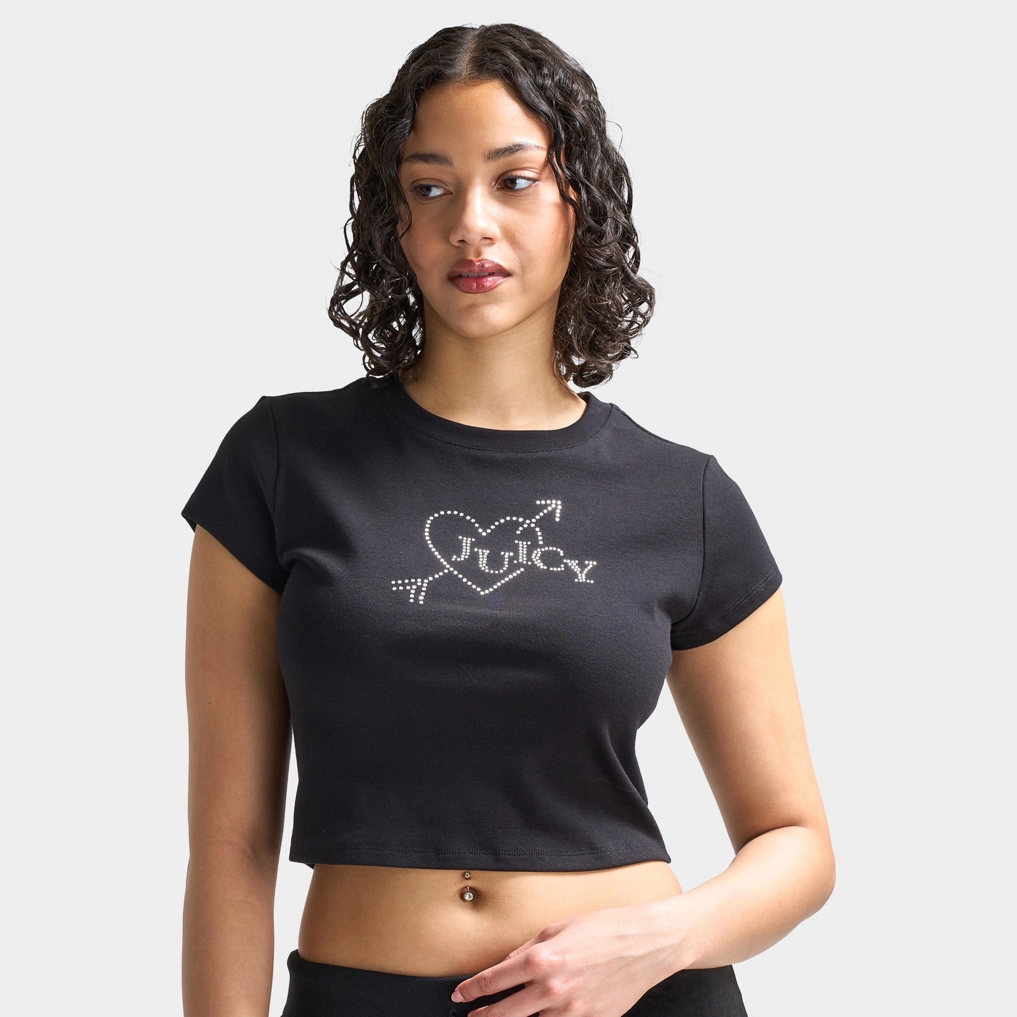 Juicy Couture Women's V-Day Baby T-Shirt / Liquorice