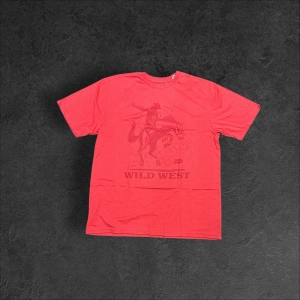 Justin Brands T-Shirt J-G3163 Wild West in Heather Red