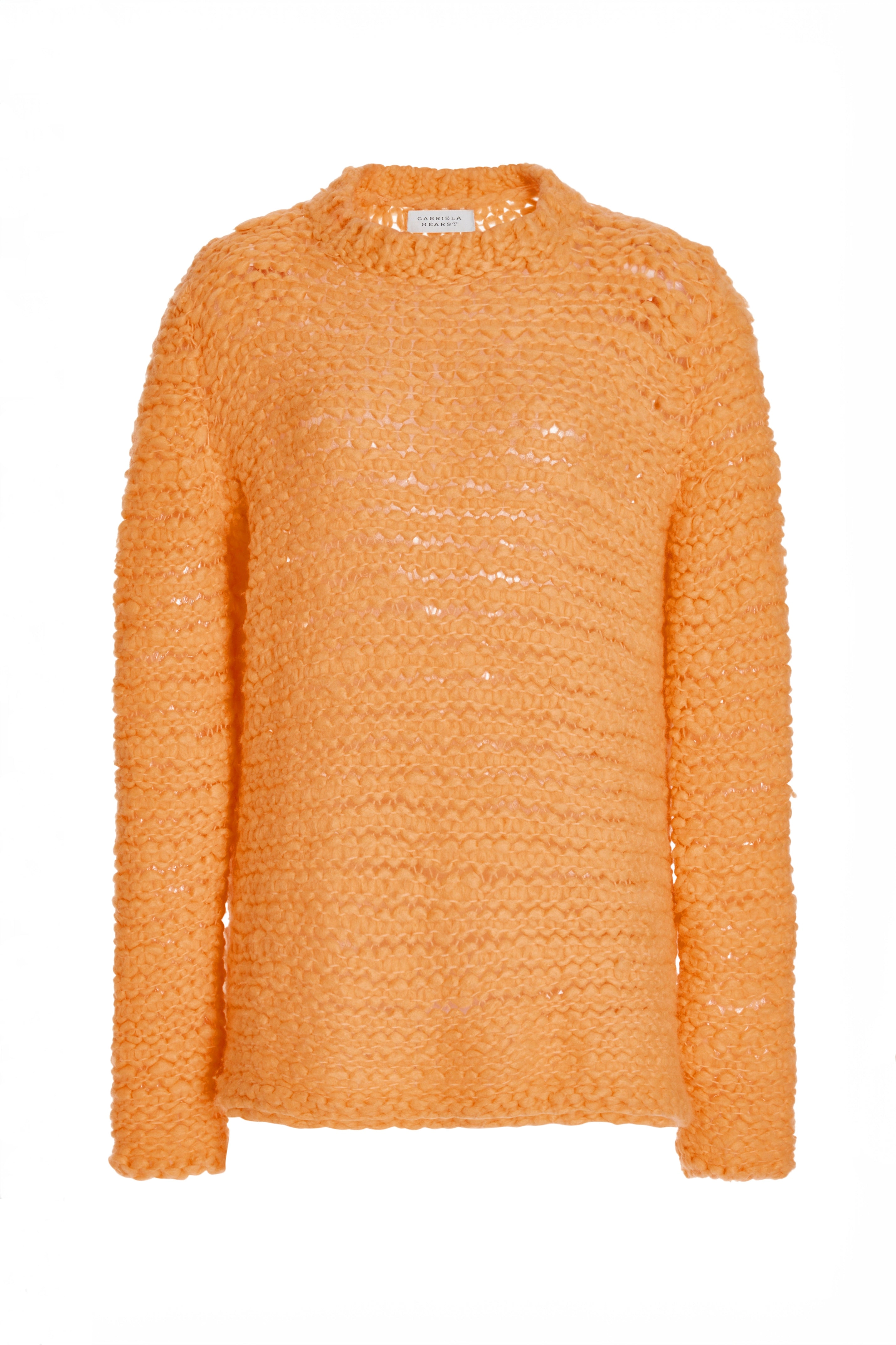 Larenzo Knit Sweater in Fluorescent Orange Welfat Cashmere