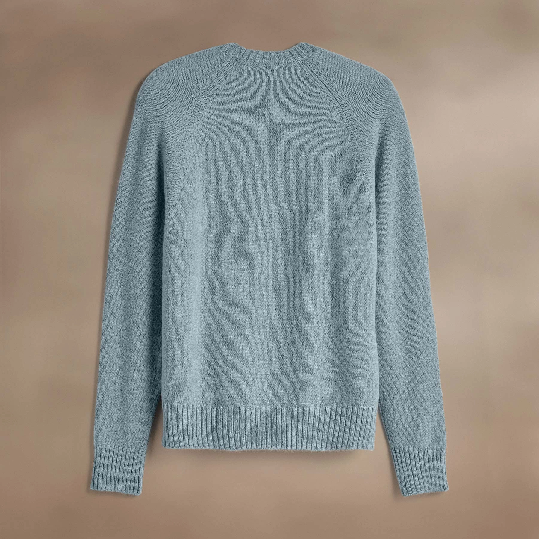 Lightweight Textured Cashmere Crew - Azure