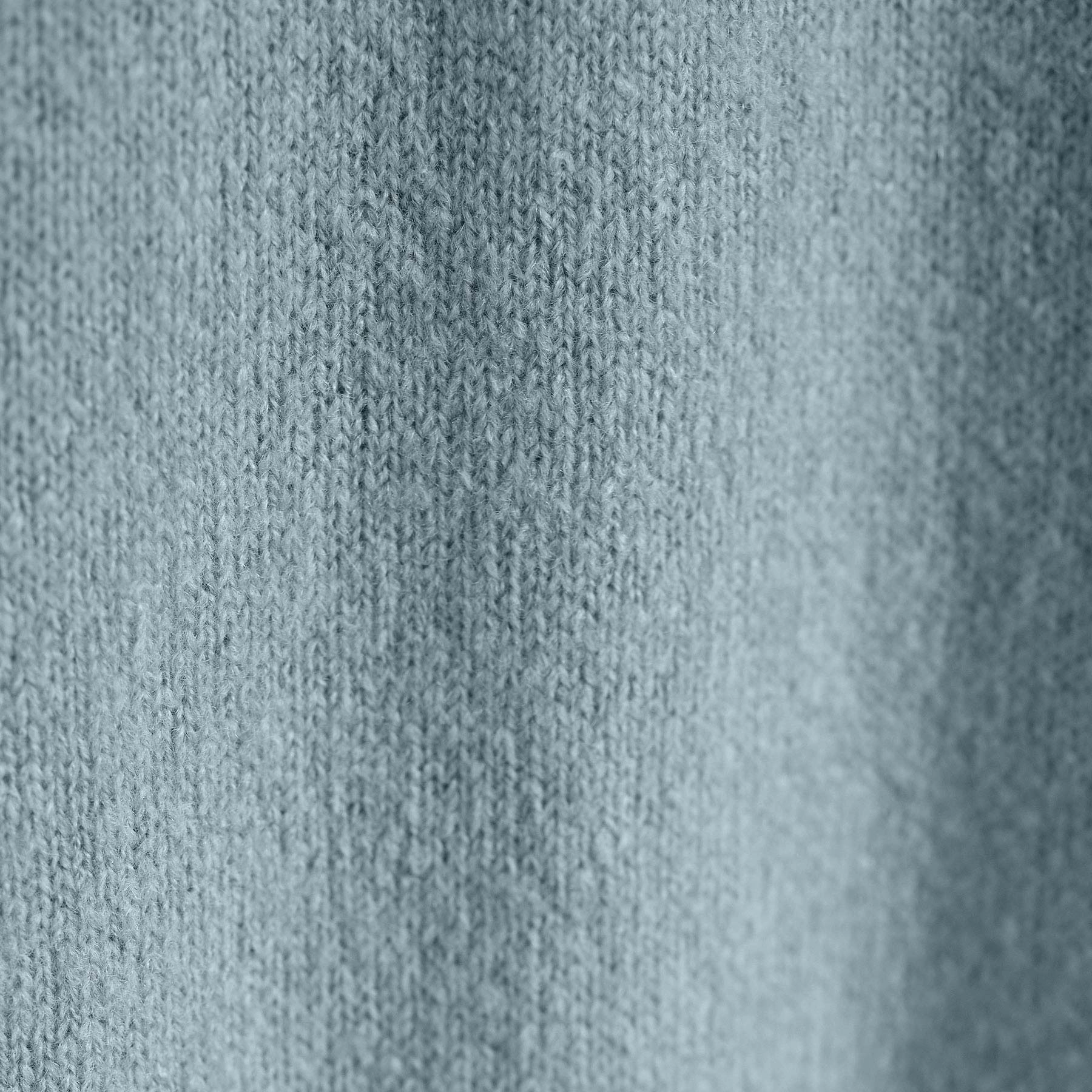 Lightweight Textured Cashmere Crew - Azure