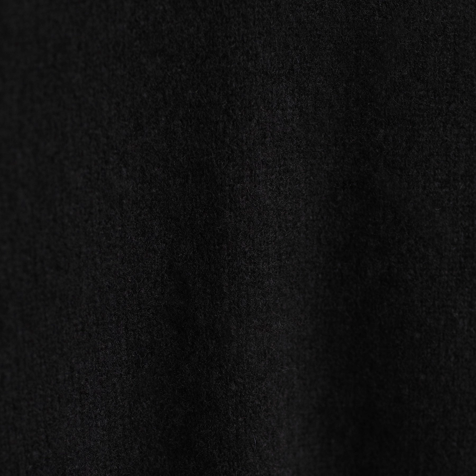 Lightweight Textured Cashmere V-Neck - True Black