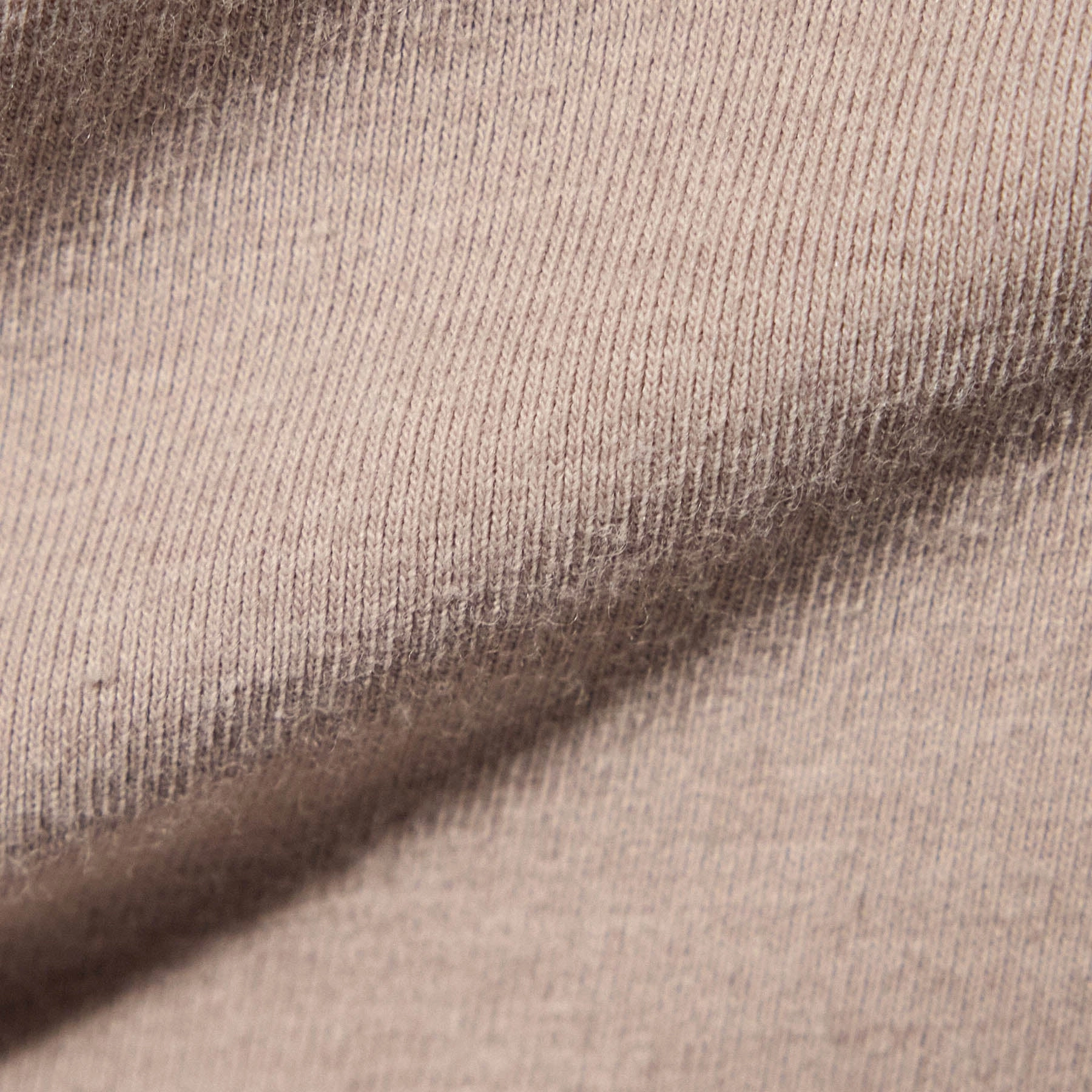 Long Sleeve Cropped Tee - Nude