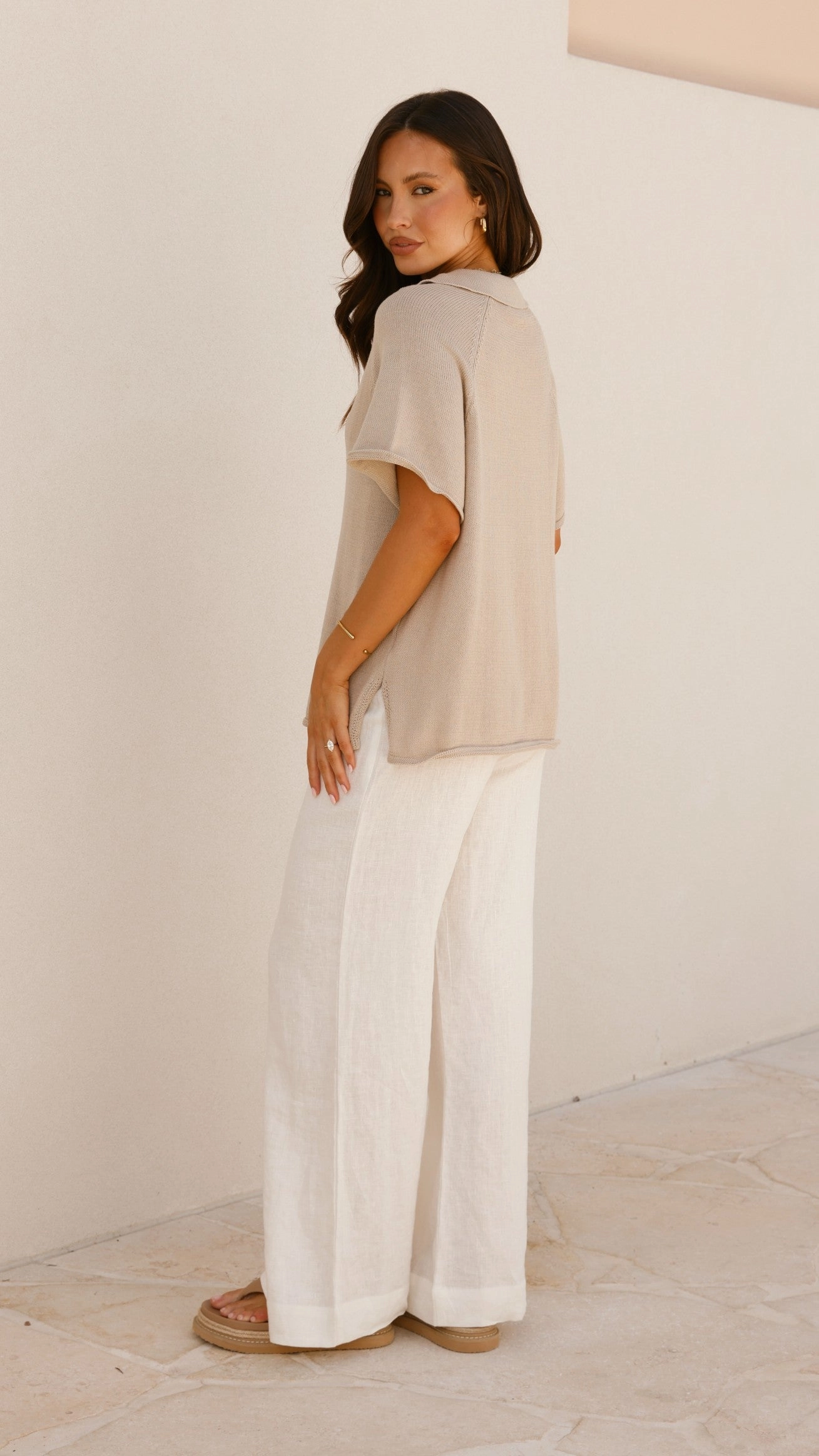 Marza Knit Top - Oatmeal