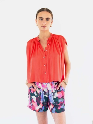 Maya Satin TENCEL™ Blouse | Multiple Colours