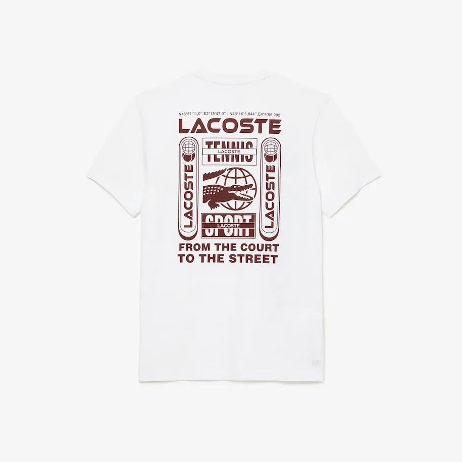 Men's Lacoste Tennis x Daniil Medvedev Regular Fit T-Shirt White