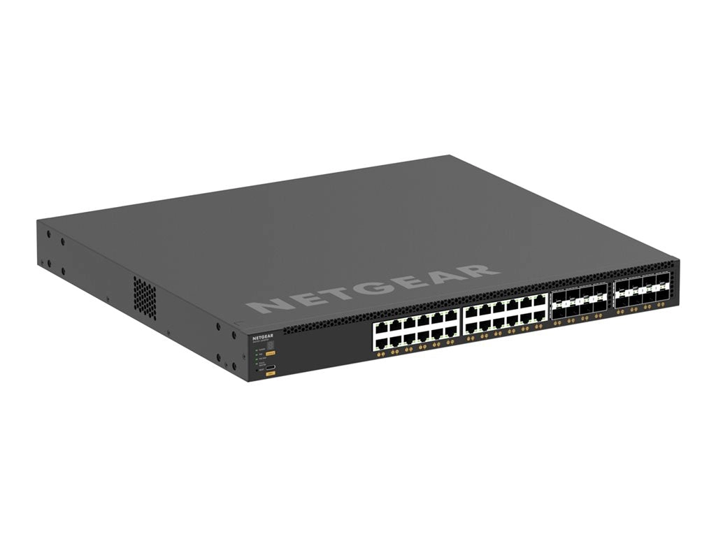 NETGEAR M4350-32F8V - Switch - L3 - managed - 32 x SFP    8 x 40/100 Gigabit QSFP28 - front to back airflow - rack-mountable XSM4340FV-TAANES