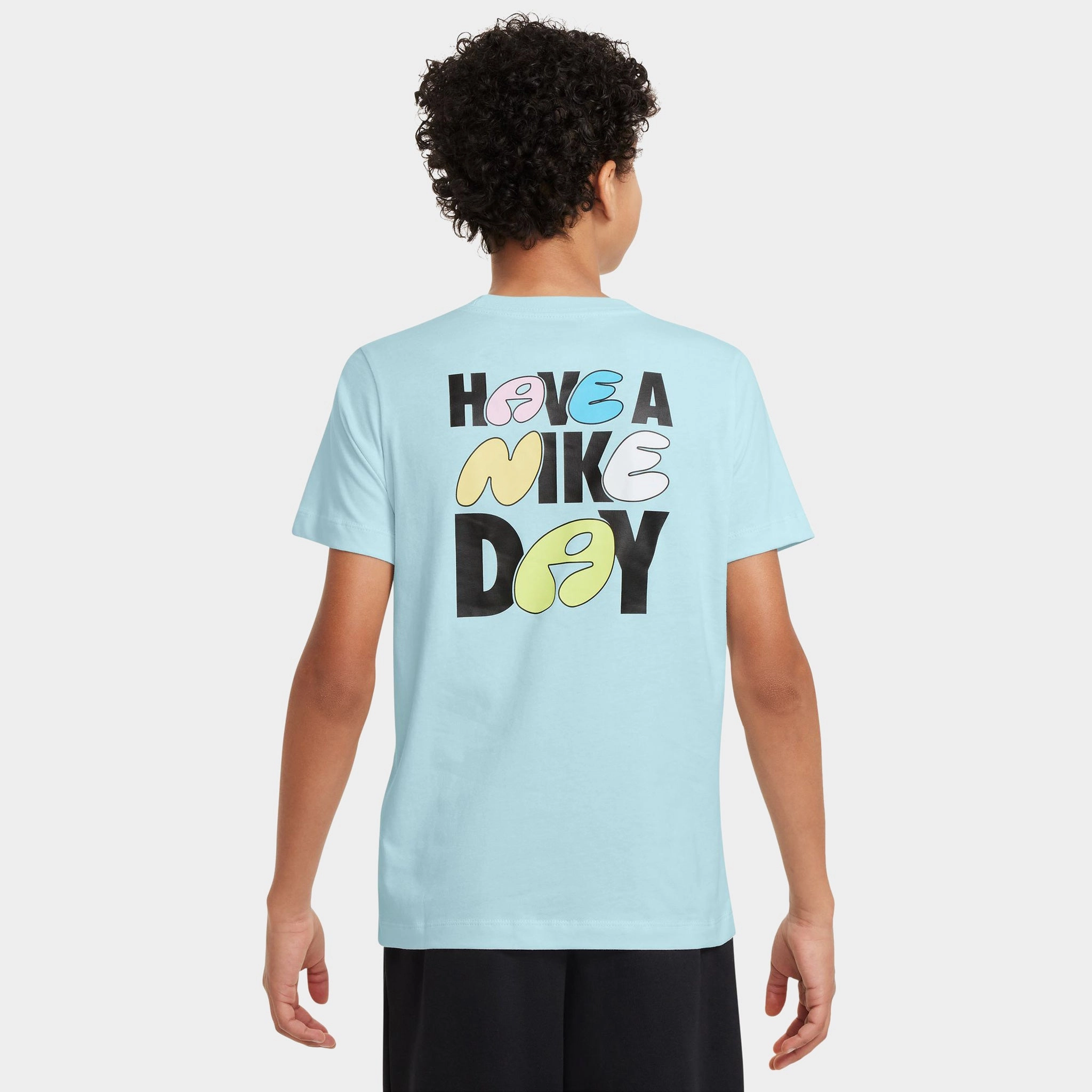 Nike Juniors' NSW Swooshy T-Shirt / Glacier Blue