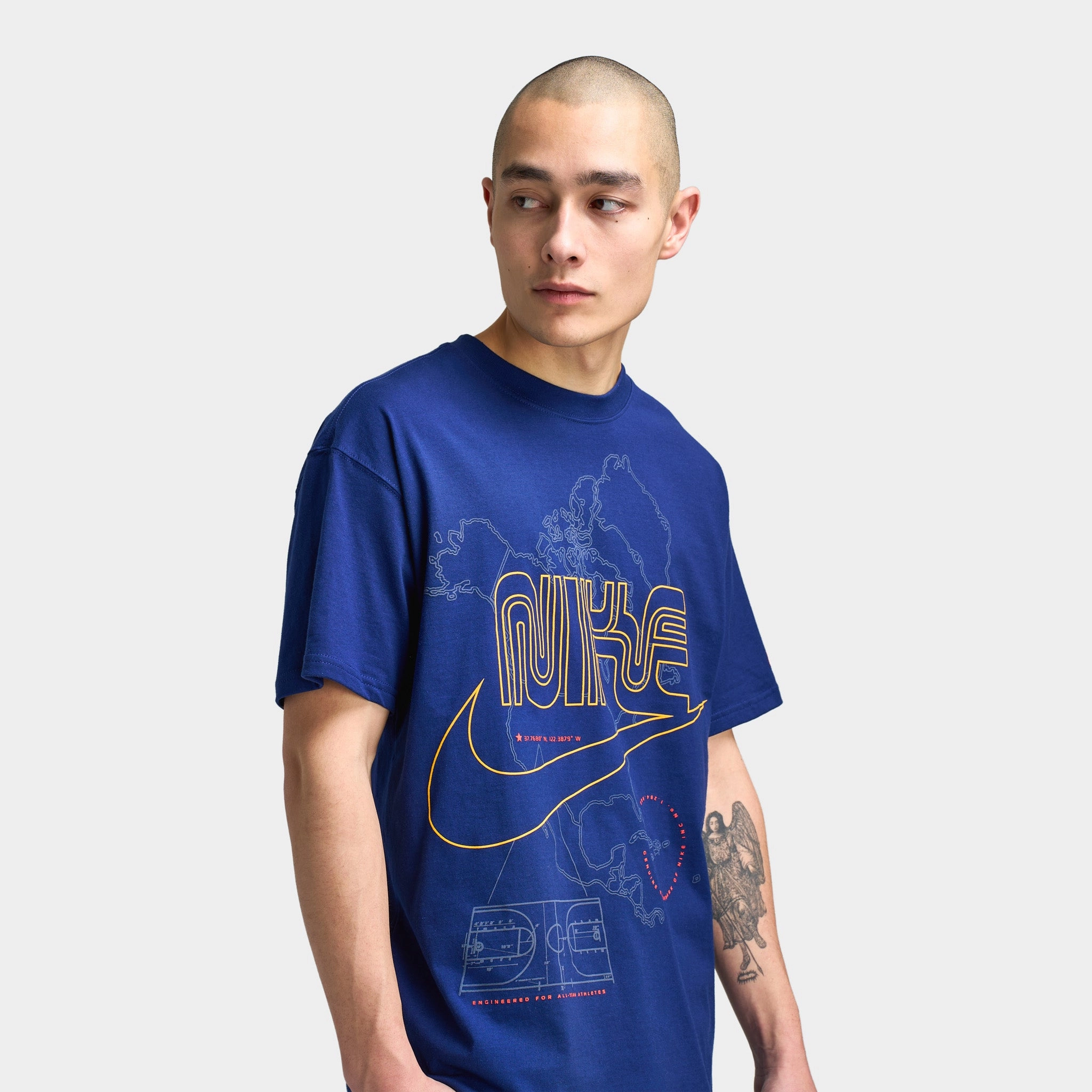 Nike Sportswear Max90 T-Shirt Blue Void / University Gold - Lt Crimson