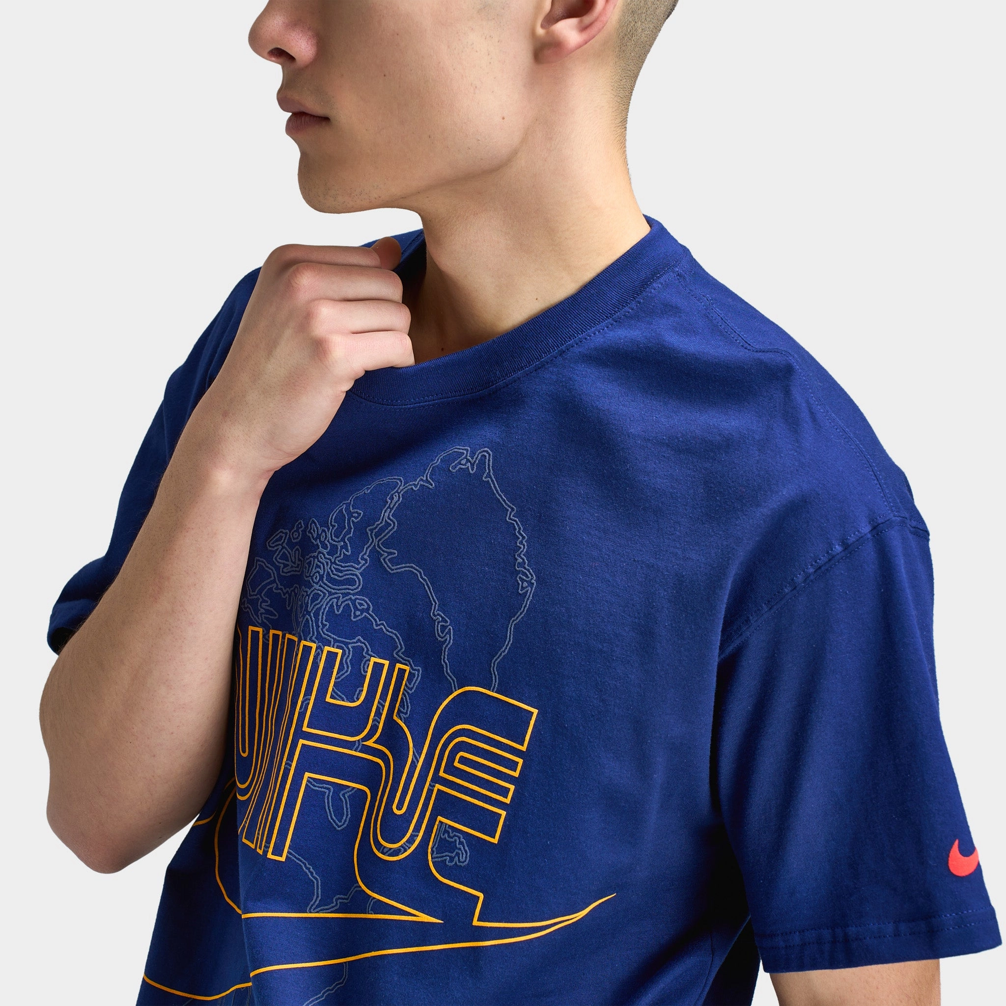 Nike Sportswear Max90 T-Shirt Blue Void / University Gold - Lt Crimson