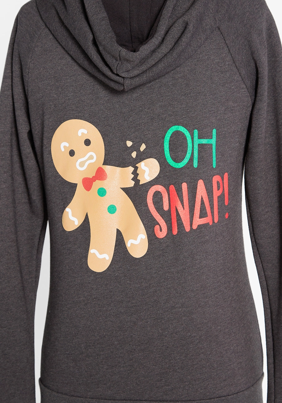Oh Snap! Holiday Cookie Crumbles Zip-Up Hoodie